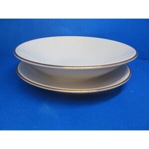 Mikasa Gold Ring Salad Plate And Soup Bowl Excellent